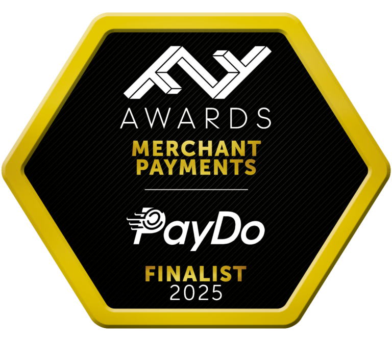 FF Awards 2025 Merchant Payments finalist badge for PayDo